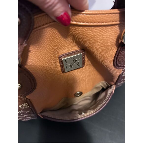 Danbury Mint Jose Hess Large Tote Handbag Purse I Love You - Picture 8 of 16